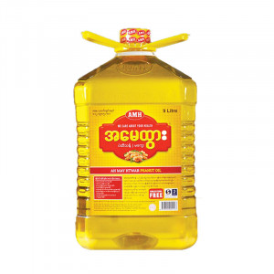 Ah May Htwar Peanut Oil 9Lit  အမေထွားမြေပဲဆီ ( ၉လီတာ)